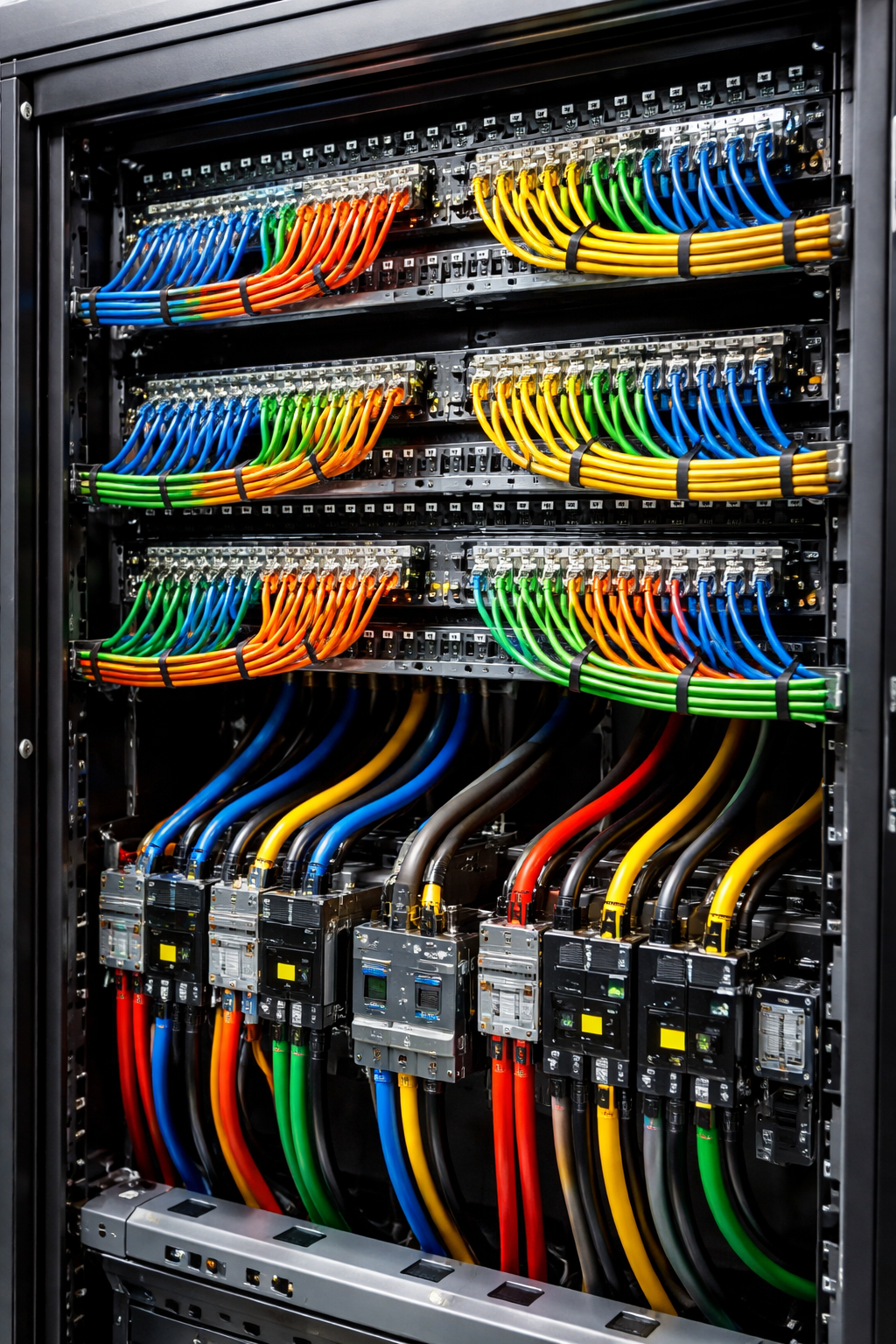Câblage Réseau informatique et électrique - Usine NORD SUD